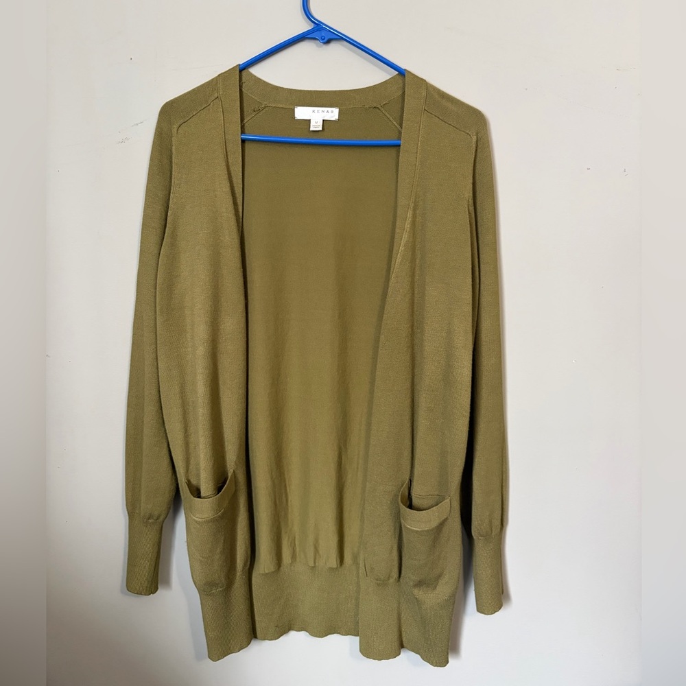 Kenar Olive Green Women’s Cardigan Size M